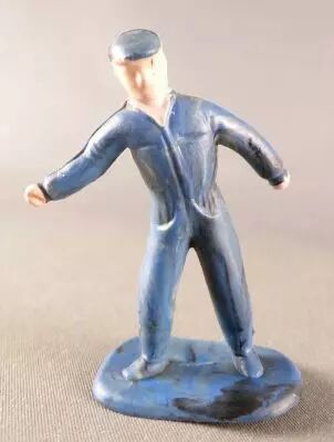 Scalextric Carrera Fleischmann Slot Car 1/32 - Figurine 54 mm - M�canicien Bleu de Travail