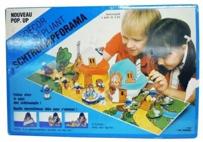 Schtroumpforama Jeu D�cor D�pliant - Le Village des Schtroumpfs (neuf en boite)