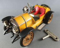 Schuco 1225 Yellow 1913 Mercer 35J Tin Toy Clockwork Key Works