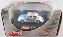 Schuco 21896 Ho 1/87 Volkswagen Coccinelle FFlower Power Neuf Boite