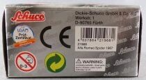 Schuco 21968 Ho 1/87 Alfa Romeo Spider 1300 Junior 1972 Rouge Neuf Boite