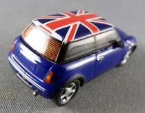 Schuco 25074 Ho 1/87 Mini Cooper Bleue Toit Union Jack sans Boite