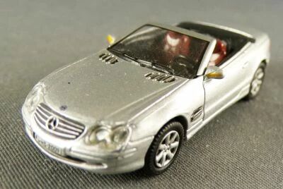Schuco 25115 Ho 1:87 Mercedes-Benz 500 SL Convertible Silver Mint no Box