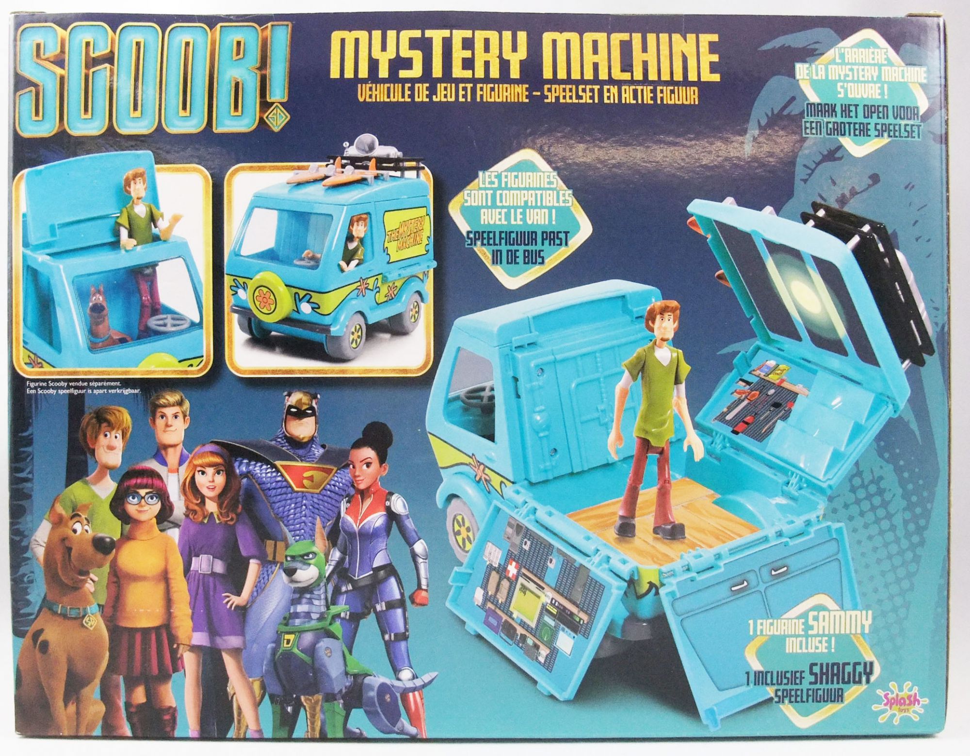 The Mystery Machine with Shaggy and Scooby-Doo Figurines