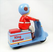 Scooter - Tin Toy Wind-Up - King Scooter (Ha Ha Toy)