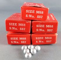 Sekidern Japan 5 Red Boxes of 50 Pellets Size M68 for Pistol