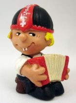 Seppli the Swiss Boy - Schleich PVC Figure - Seppli playing accordion