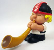 Seppli the Swiss Boy - Schleich PVC Figure - Seppli playing alphorn