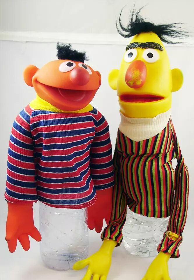 bert and ernie hand puppets