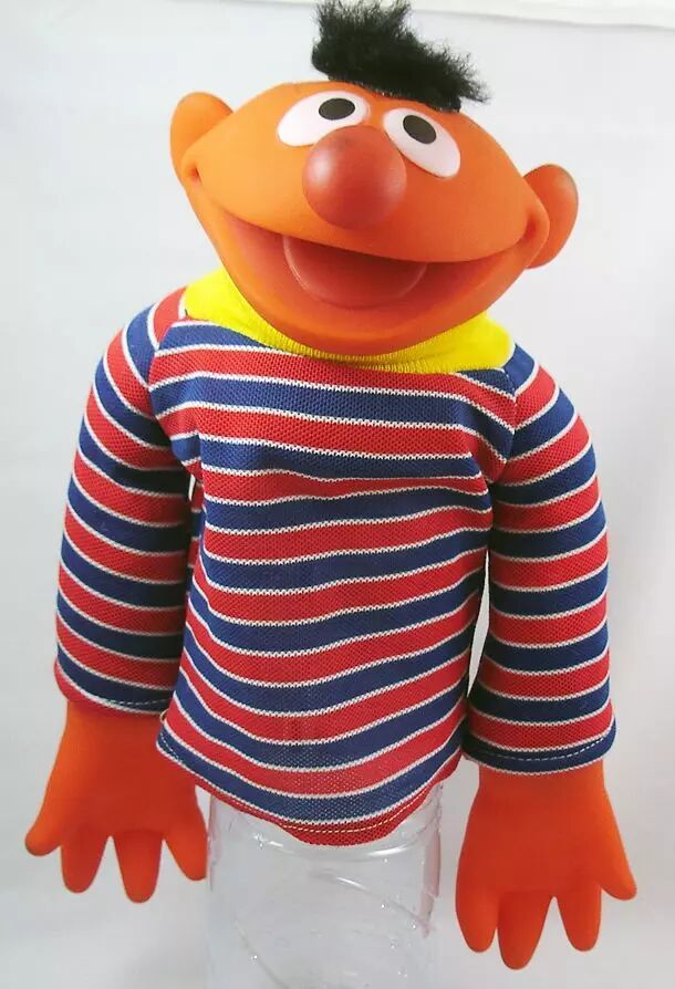 bert and ernie hand puppets