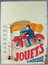 Sfa Lithographed Tin Plate Advertising Thermometer Jouets Cadeaux (Toys Gifts) Motorcycle 2139 RP9