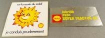Shell - Carburant & Huile Automobile & Moto - Lot de 6 Autocollants Vintage