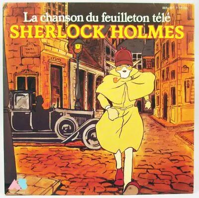 SherlockHolmes - Disque 45T - La Chanson de la s�rie TV - AB Productions 1986