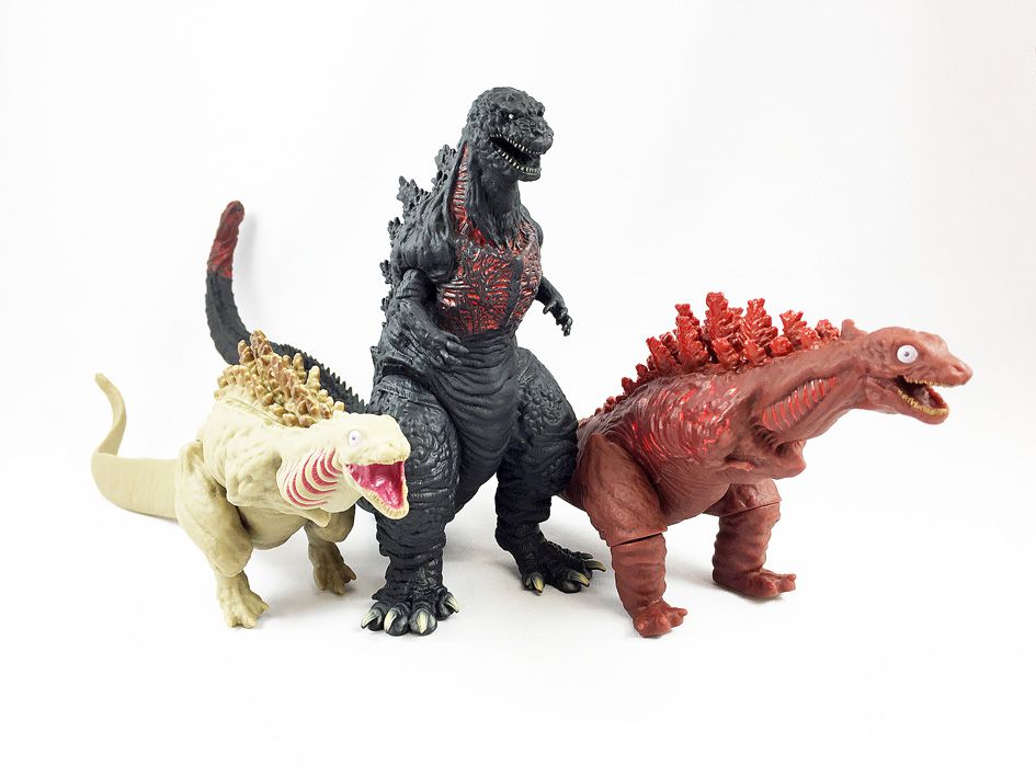 Shin Godzilla - Figurines Vinyl Bandai 2016 - Set de 3