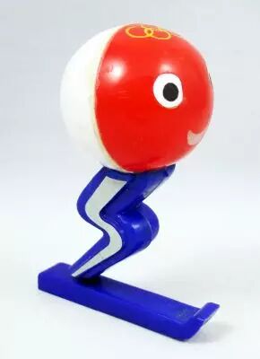 ANCIENNE MASCOTTE SCHUSS shuss des jeux olympiques de GRENOBLE 1968 EUR