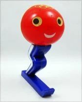 Shuss - Figurine &agrave; pied magn&eacute;tique IPL Lyon - Mascotte Jeux Olympiques Grenoble 1968