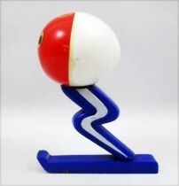 Shuss - Plastic figure with magnetic foot - IPL Lyon - 1968 Grenoble Winter Olympic Games