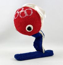 Shuss (Mascotte Jeux Olympique Hivers Grenoble 1968) - Figurine en tissu éponge