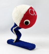 Shuss (Mascotte Jeux Olympique Hivers Grenoble 1968) - Figurine en tissu éponge