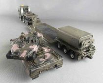 Siku 1872 HO 1:87 Heavy Haulage Military Transporter Man Truck Trailer with Leopard Tank Lightning Boxed 2