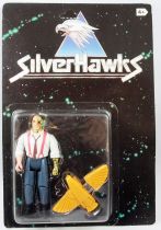 Silverhawks - Kenner - Stargazer & Sly Bird (carte noire)