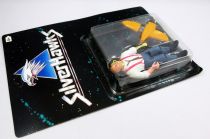 Silverhawks - Kenner - Stargazer & Sly Bird (carte noire)