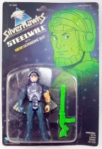 Silverhawks - Kenner - Steelwill & Laser Spark (Blue card)