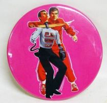 Six Million Dollar Man - metallic button pin