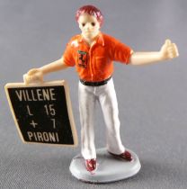 Slot - 42 mm Plastic Figure - Ferrari Team Pit Man with Board Villene Pironi 