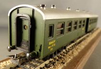 SMCF 485 Ho Sncf Large Suburb 1st Class Plastic Coach Amyi 75735 Green Interior Fittings Mint in Box