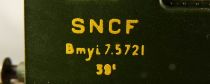 SMCF 486 Ho Sncf Voiture Plastique Grande Banlieue 2° Classe Bmyi 75721 Aménagée Boite
