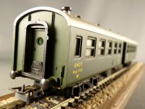 SMCF 486 Ho Sncf Voiture Plastique Grande Banlieue 2° Classe Bmyi 75721 Aménagée Boite