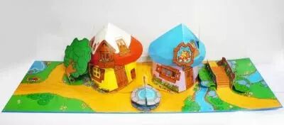 Smurf Pop-up Diorama - Smurf\'s Village (loose)