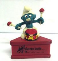 Smurf with drumb \'\'Invitation\'\' (red base)