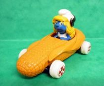Smurfs - Die-Cast vehicule Esci - Smurfette yellow corn car (Loose)