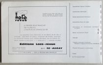 Sncf Documentary Sheets Engine Equipment N°25 1970 Loco Revue