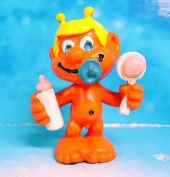 Ida Bohatta - Figurine pvc Bully 1983 - Ourson avec panier de champignons