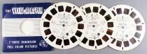 Snoopy - 3 Disques Sawyer\'s View-Master 3D It\'s your First Kiss Charlie Brown sans Pochette R&eacute;f. 1939