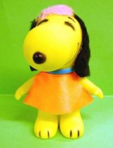 Snoopy - 6inches Vinyl Figure - Belle with orange dress (black ears)