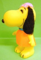 Snoopy - 6inches Vinyl Figure - Belle with orange dress (black ears)