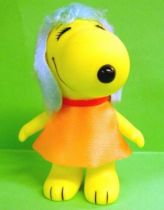Snoopy - 6inches Vinyl Figure - Belle with orange dress (blue ears)