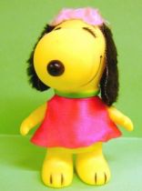 Snoopy - 6inches Vinyl Figure - Belle with red dress (black ears)