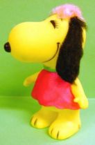 Snoopy - 6inches Vinyl Figure - Belle with red dress (black ears)