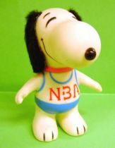 Snoopy - 6inches Vinyl Figure - Snoopy with \'\'NBA\'\' blue T-shirt