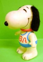 Snoopy - 6inches Vinyl Figure - Snoopy with \'\'NBA\'\' blue T-shirt
