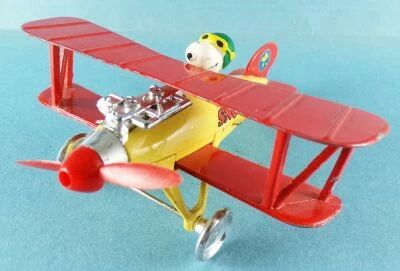Snoopy - Aviva - Snoopy Flying Ace Bi-Plan Die Cast 