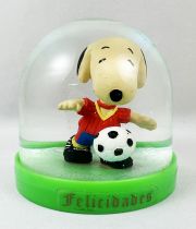 Snoopy - Boule à Neige Comics Spain - Snoopy Footballeur (Maillot Blanc & Rouge)