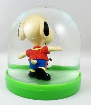 Snoopy - Boule à Neige Comics Spain - Snoopy Footballeur (Maillot Blanc & Rouge)