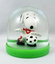 Snoopy - Boule à Neige Comics Spain - Snoopy Footballeur (Maillot Blanc/Bandes Orange)