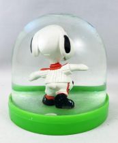 Snoopy - Boule à Neige Comics Spain - Snoopy Footballeur (Maillot Blanc/Bandes Orange)